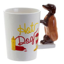 Load image into Gallery viewer, Creative Dachshund Sausage Pet Dog Personalised Coffee Mug Unique Sausage Dog Creative Fast Food Sausage Puppy Bassotto Mugs Cup
