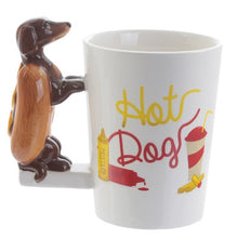 Load image into Gallery viewer, Creative Dachshund Sausage Pet Dog Personalised Coffee Mug Unique Sausage Dog Creative Fast Food Sausage Puppy Bassotto Mugs Cup
