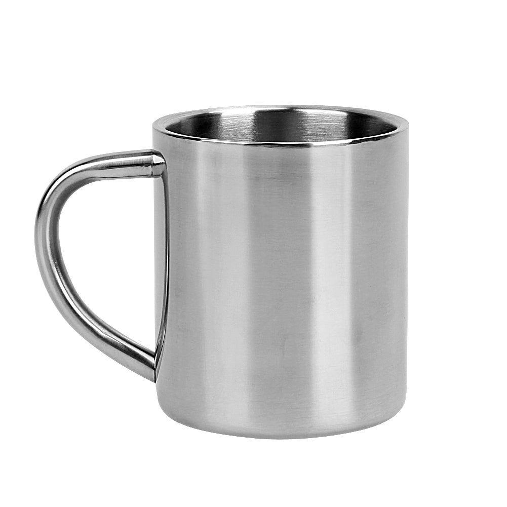 220ml Stainless Steel Mug Student  Double Wall Mugs Travel Tumbler Coffee Tea Mugs Drinkware Handle Travel Cups  E5M1